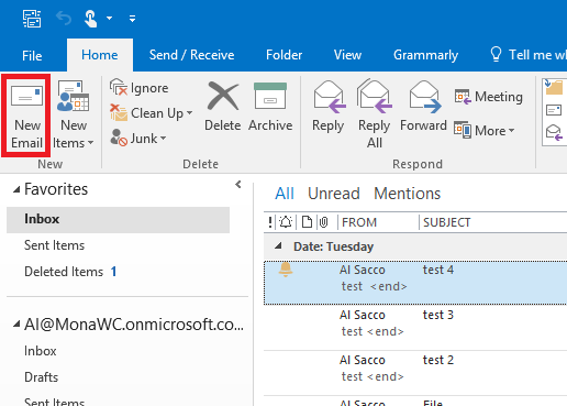 outlook create email signature